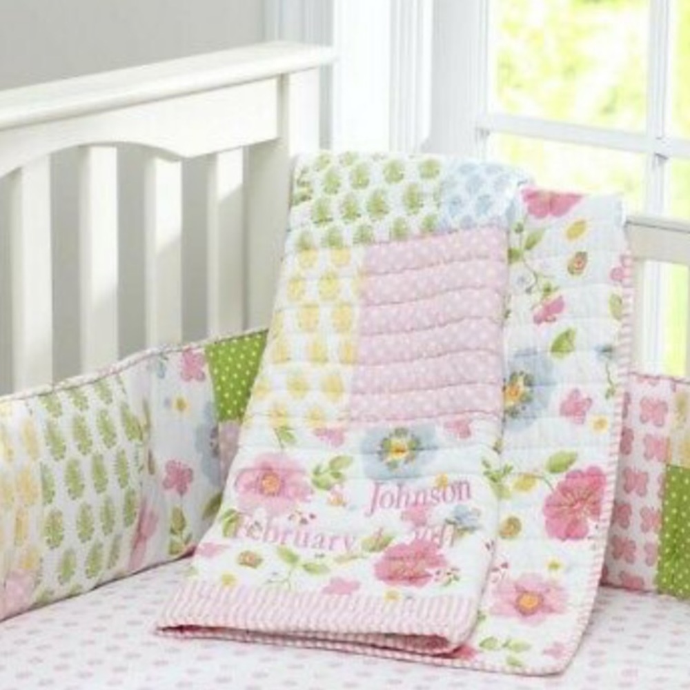 Pottery Barn Baby crib bumper